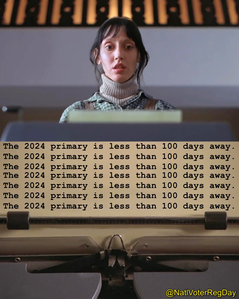 🚪💨  Hereee's 2024! 💀 We're less than 100 days out from the kickoff of the 2024 vote-stravaganza that begins with a slew of primaries and caucuses and ends with Election Day! 

All work and no play may make Jack a dull boy. But we have to ask ... are you #VoteReady for it? 🤔