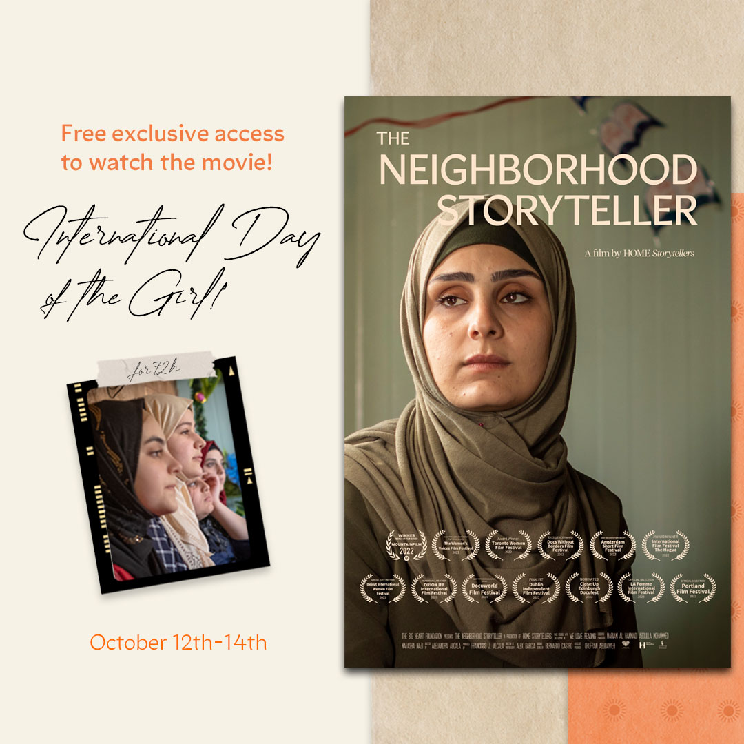 FiSahara's tweet photo. ✊ ♀️ Girls and women everywhere, this is for you!
This International #DayOfTheGirl we stand hand in hand with #homestorytellers to bring you FREE exclusive virtual access to watch their movie, "The Neighborhood Storyteller," from October 12th to 14th.
🎞️https://t.co/lQwbW7PtRu https://t.co/rj5RV5JJY6