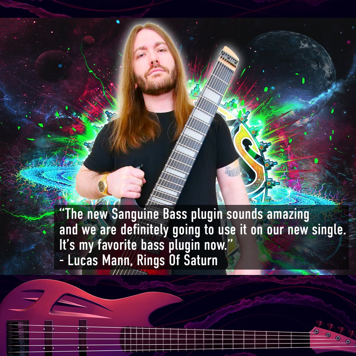 solemntones's tweet photo. Some kind words from Rings Of Saturn’s Lucas, about the brand new Sanguine Bass 🔥 @RingsofSaturn_ https://t.co/ZikOBPMbgH
