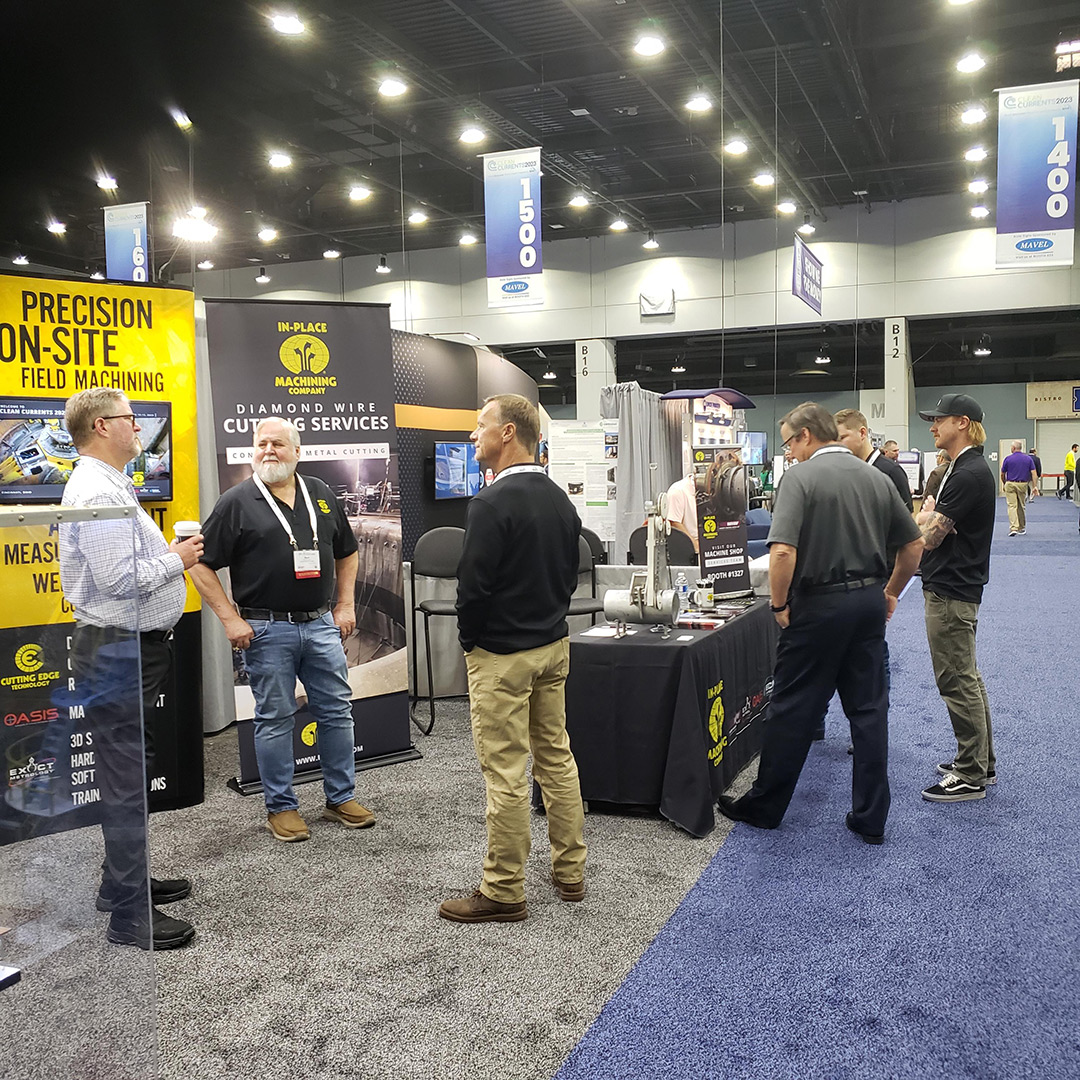 InPlaceMachine's tweet image. Clean Currents 2023 is under way!  Come by Booth 1413 and visit the team at @InPlaceMachine and @OASISAlignment.  Also stop by and see our newest partner in #ShopMachining, Western Machine Works in Booth 1327!

#HydroPower #CleanCurrents2023
