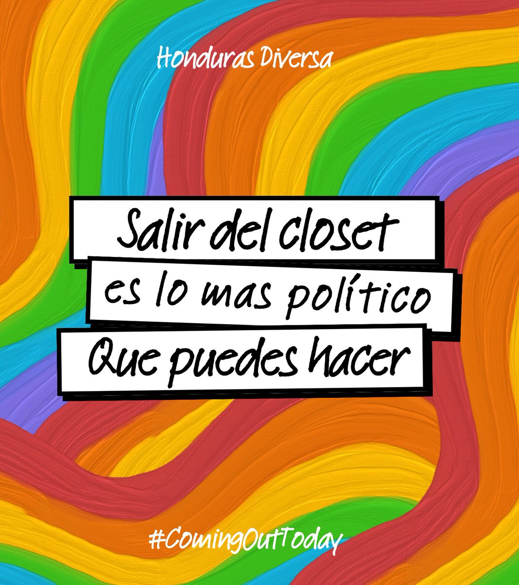 DiversaHonduras's tweet photo. 🏳️‍🌈🏳️‍⚧️ Todo a su tiempo. 
Cuando decidas salir del clóset, recuerda que hay toda una comunidad lista para acompañarte, no estás solo/a/e. #ComingOutDay https://t.co/mRugucLg4Y