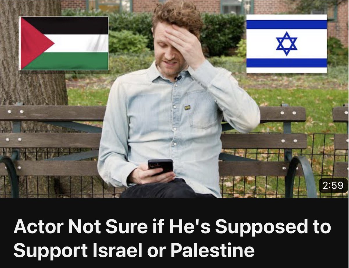 ryanlongcomedy's tweet image. Actor Not Sure if He's Supposed to Support Israel or Palestine
youtu.be/a0Pw_TxBe7w