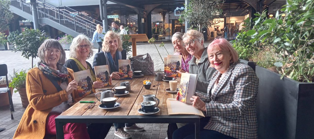 Very exciting today to meet up in person (rather than zoom) with The Memory Keepers to celebrate the launch of our anthology Back The Way We Came