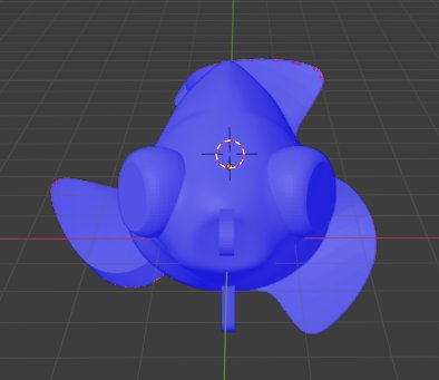 出目金ルアーの制作を開始して、一番最初に試作したのは尾びれが回転するだけのプロップベイトでした🎣

その後、カップを付けて出目金ノイジーとなったのですが⋯

初心に返って、より金魚らしい出目金プロップを1からデザインし直してみました。
#出目金プロップ