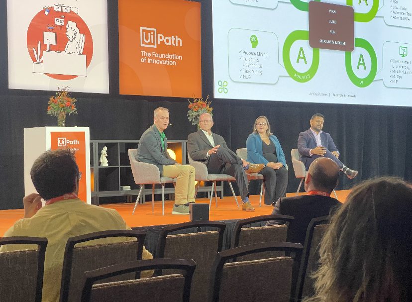 AshlingPartners's tweet photo. We kicked off #ForwardVI on a high note! Starting with being recognized as Partner of the Year, to participating in engaging panel discussions, and connecting with customer, partners, and friends in the #automation community! We can't wait for Day 2! #UiPathForward #AI https://t.co/sVMvjSl76n