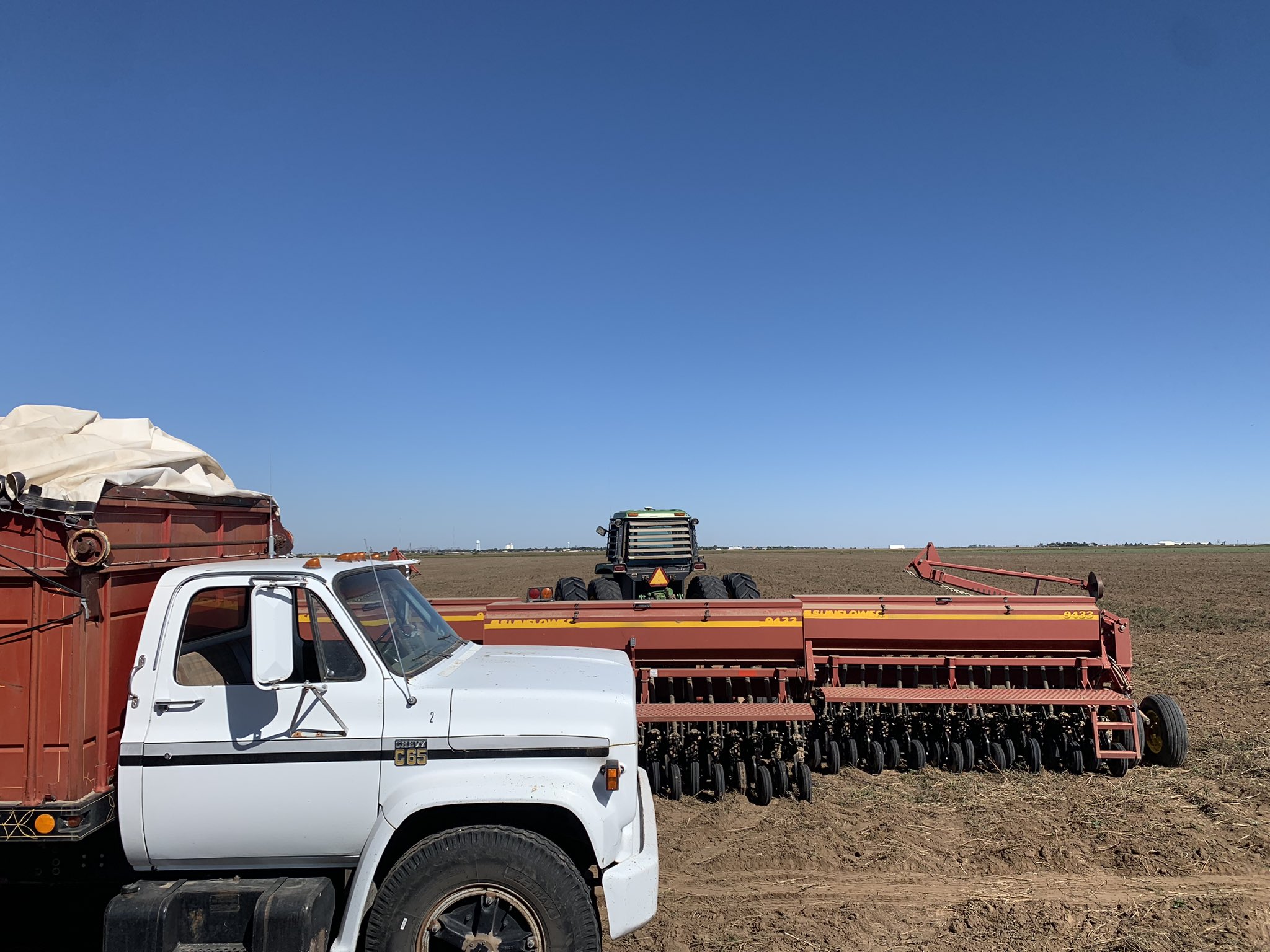 Clint Schnell on X: This past weekend I went back home to Spearman to plow  & plant winter wheat on land I purchased that has been in my family for  over 100