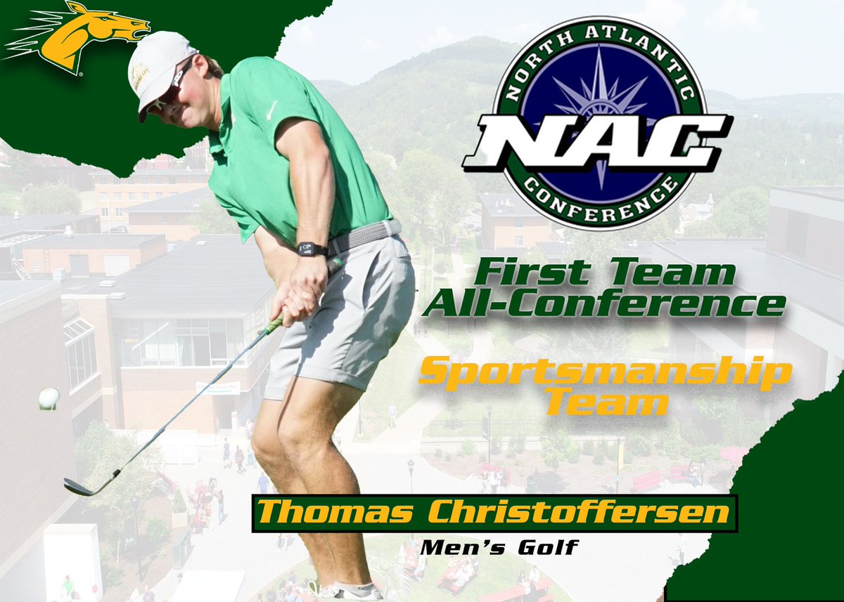 DelhiBroncos's tweet photo. A huge congratulations to our Golf Coach Dave Arehart who was voted as the North Atlantic Conference Coach of the Year! 

As well as Noah Tyler and Thomas Christoffersen for being awarded post season accolades! 

#Delhidrive #horsepower https://t.co/hmyNo2dTD3