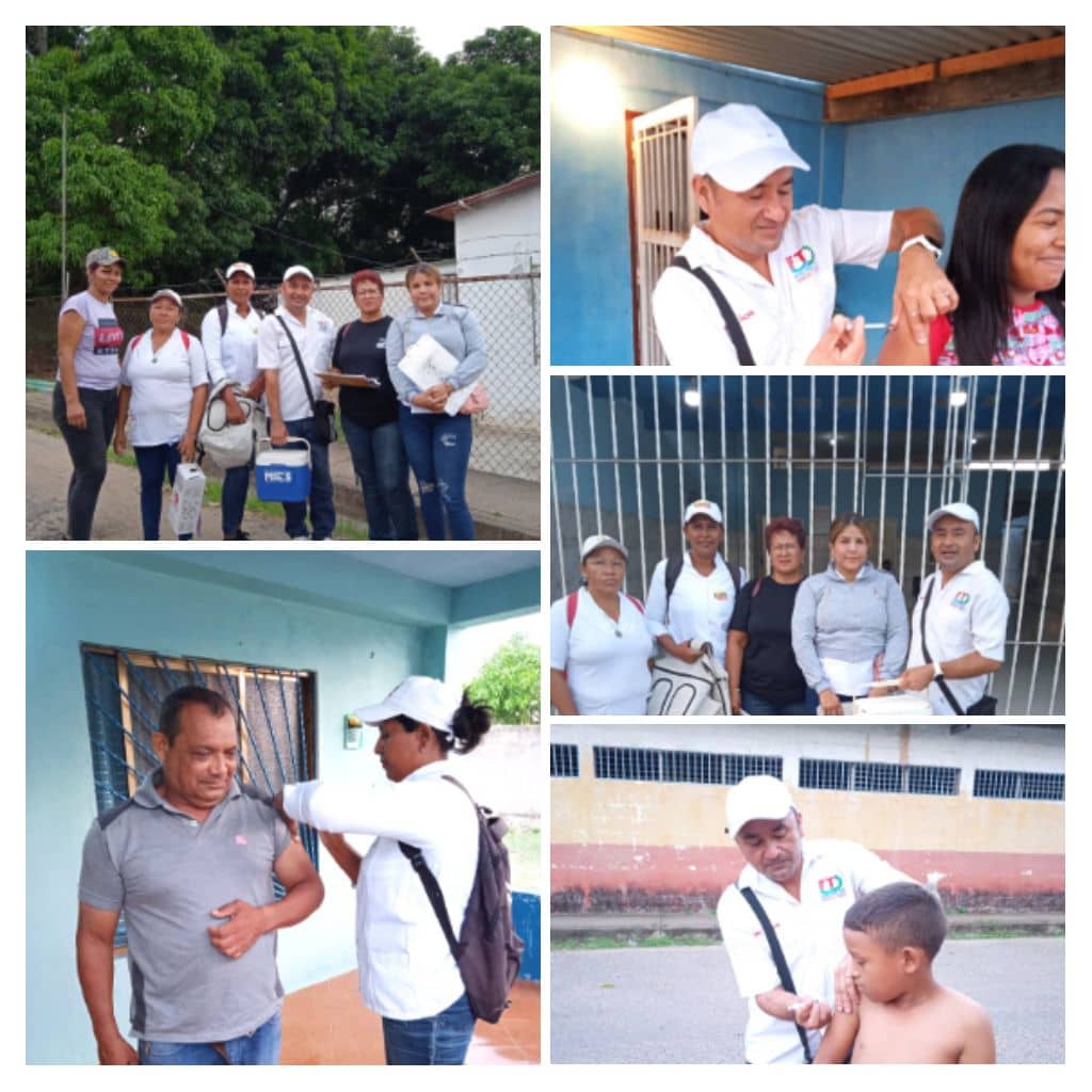 ASIC LIBERTADOR EDO MONAGAS PARROQUIA TEMBLADOR SECTOR ALTAMIRA ACTIVO PERSONAL DE INMUNIZACION Y CDI LOS WARAOS WN PLAN  LUCIERNAGA Y COCUYO. Confeamas Monagas casa a casa llevando esperanza gracias al gobierno revolucionario liderado por el presidente Nicolás Maduro