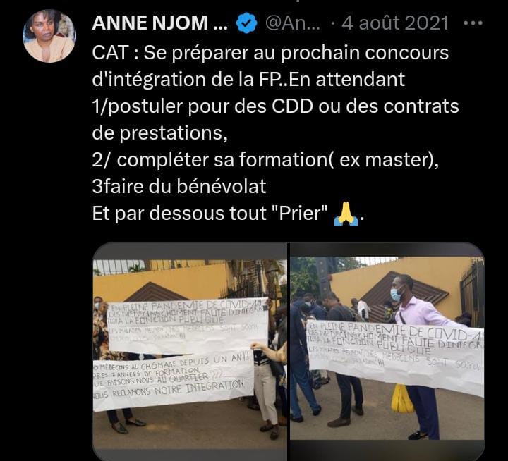 akoumeu's tweet photo. @AnneNjom Vous avez oublié votre recommandation ci??? La pauvreté n'est l'ami de personne. https://t.co/DpuVAJWieJ