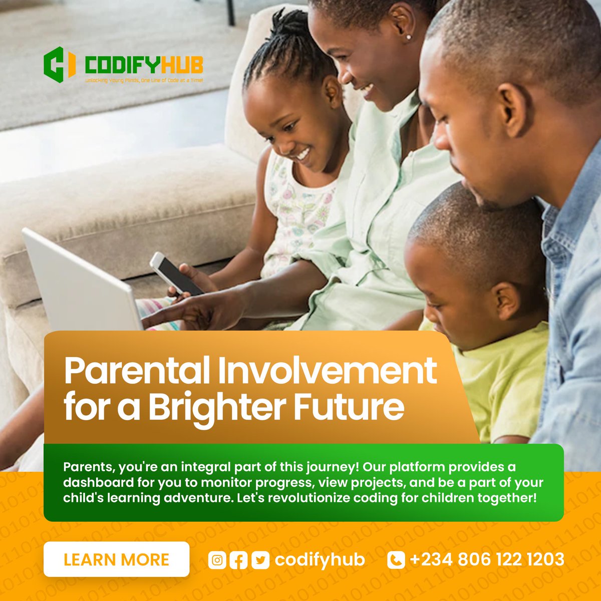 itz_cheddie's tweet image. At CodifyHub, we believe every child deserves the opportunity to master essential coding skills for a brighter, digital future. Our mission is to make quality coding education accessible and engaging, empowering young minds worldwide! 🚀💡

#codingclass #Abuja #codingforkids