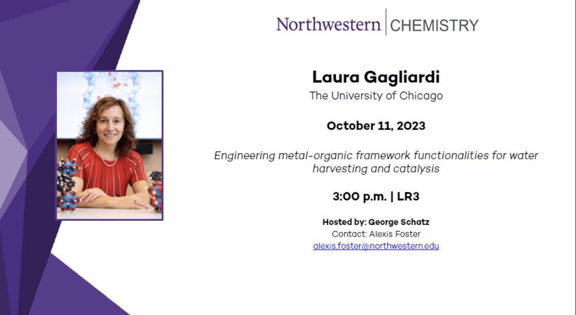 Northwestern Theoretical Chemistry Seminar Series tweet media