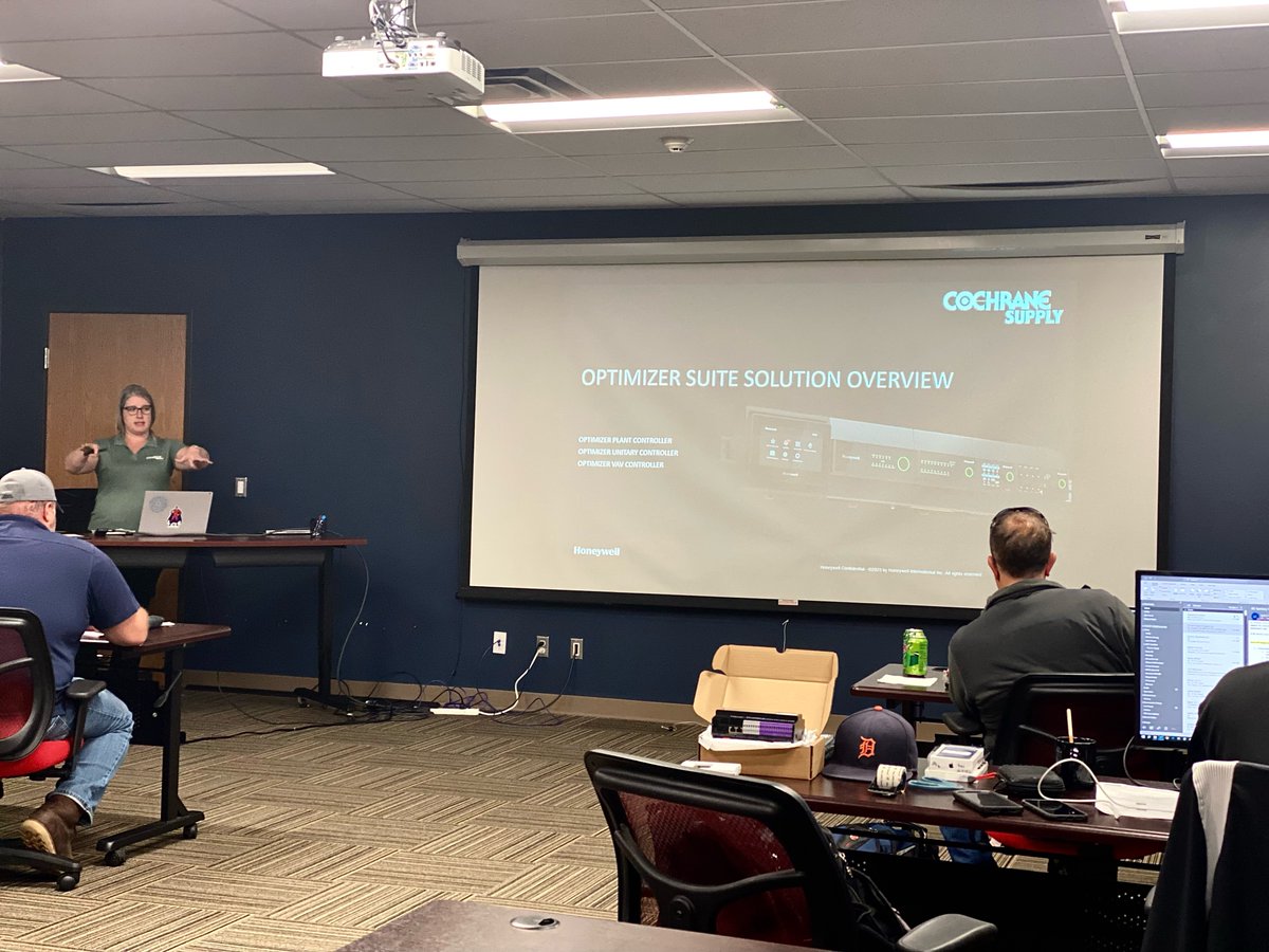 #Honeywell has landed in HQ! 🎉 Live now, we're learning new features and products and having discussions about the #OptimizerSuite and new controllers hitting the marketplace. This is the information you want to know. 🫡

#bms #buildingcontrols #HVACR #systemintegators
