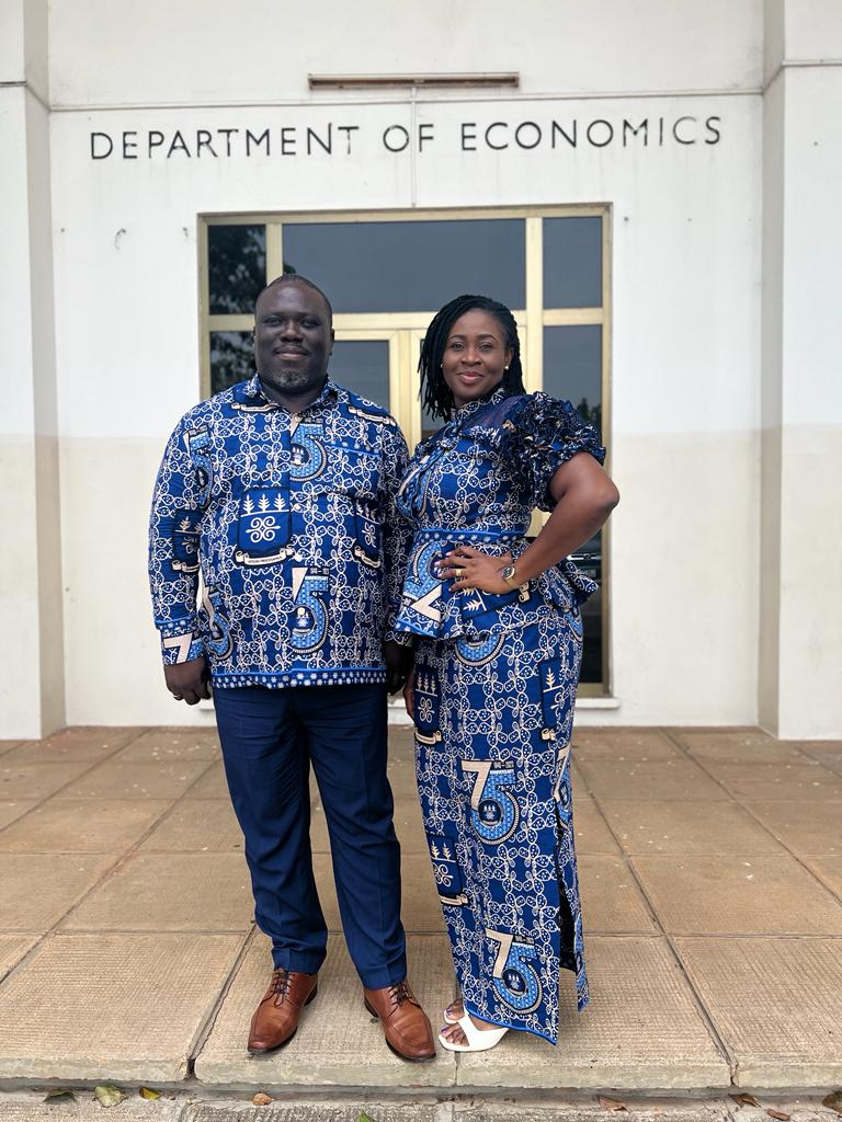 pristwumasi's tweet photo. It's a #WearUG day, and we are proudly repping the Premier University in Ghana. #UGIS75 https://t.co/66epgaLuq8