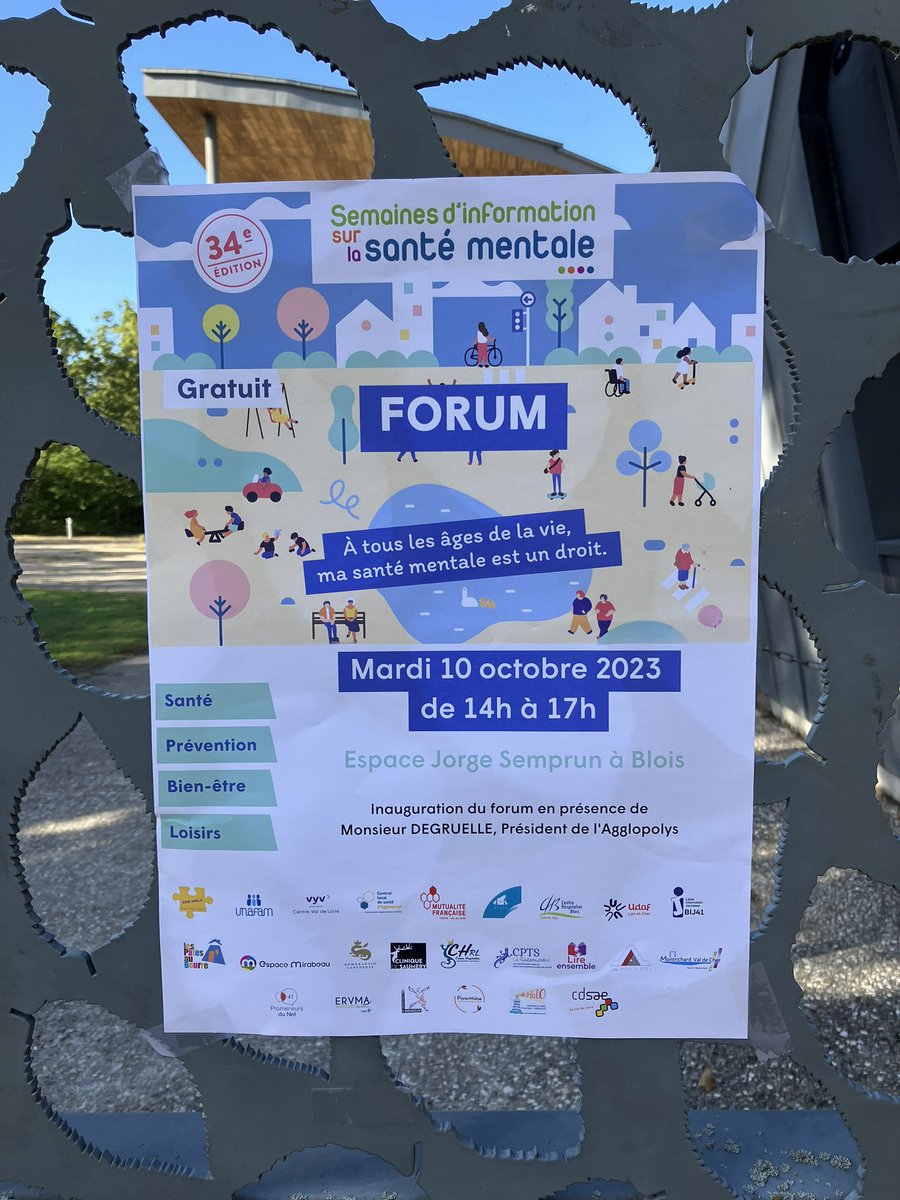 mgen41's tweet photo. Forum Santé mentale à Blois organisé par le collectif SISM 41. « Le regard tourné vers l’autre. On a le corps qu’on a, l’essentiel c’est de danser » La Présidente de La Mécanique du bonheur 
@agglopolys @Mut_MFCVL https://t.co/IZkJFF06QD