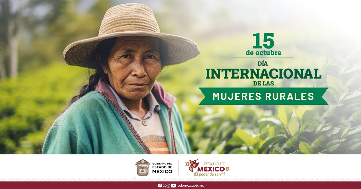En el Día Internacional de las Mujeres Rurales reconocemos su contribución en la promoción del desarrollo agrícola.
Recalcamos la importancia de generar las condiciones para mejorar su vida, impulsar su empoderamiento y avanzar hacia la igualdad de género.

#ElPoderDeServir