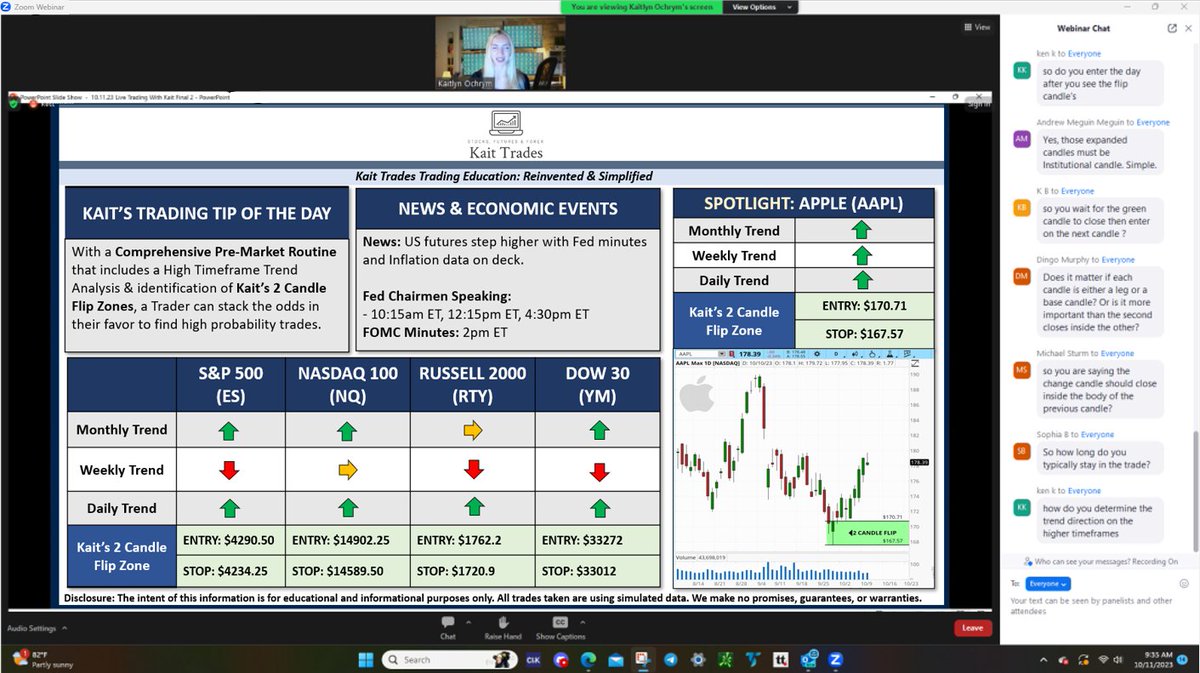 TheEliteTrade's tweet photo. WOW! Today's LIVE TRADING WITH KAIT was a huge success! 🤑 If you missed today's Complimentary Session, join me FRIDAY, Oct 13, 2023 (9-10am ET). See below for what happened today! Like, Share &amp; Tell a Friend!
Check out my NEW Simplified Approach!
To Reg: https://t.co/Ygh4qzz5Us https://t.co/Kd3PPEVAVw
