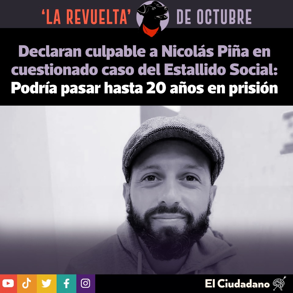 El_Ciudadano's tweet photo. El joven fue declarado culpable por los delitos de homicidio frustrado a Carabinero y por lanzamiento de artefacto incendiario, molotov.
Puedes leer más👉https://t.co/U9mGCE1Esy
#estallidosocial #intramarchas #carabineros https://t.co/56RFnV6gsM