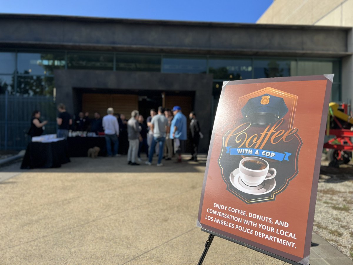 Another awesome Coffee with a Cop at 3rd and Omar.
