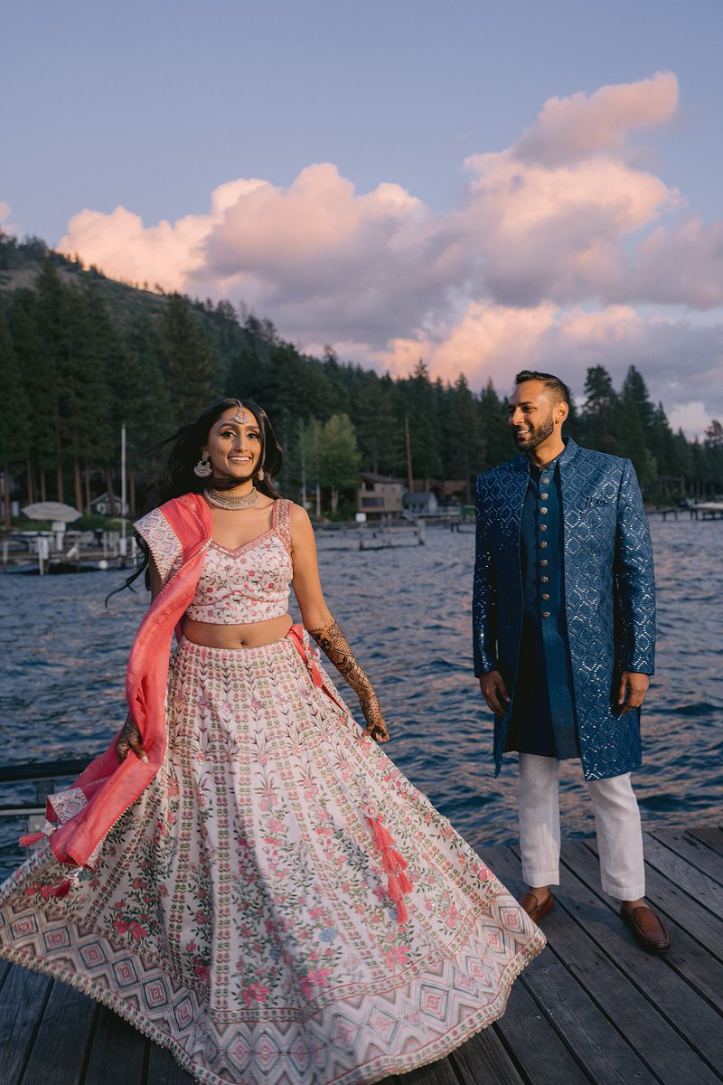 Krishna's mehndi ceremony was celebrated at Lake Tahoe, Reno in the presence of family and friends. #californiawedding #henna #mehndi #wedmegood #weddingzin #wedzo #love #photoshootideas #indianbride #vogue #bride #weddinginspiration #laketahoe #wedding #realwedding