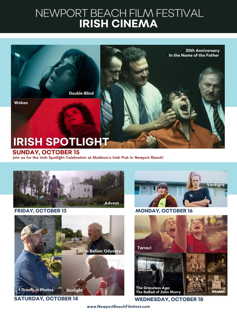 IrelandWeek's tweet photo. We're so proud to be partners with Newport Beach Film Festival @NBFFIrish 🙂 This Sunday shines a Spotlight on 3 brilliant films including the 30th anniversary screening of In The Name Of The Father! For all NBFF info and schedule head to https://t.co/usyiy3AVUn https://t.co/HJpEAjiRLr