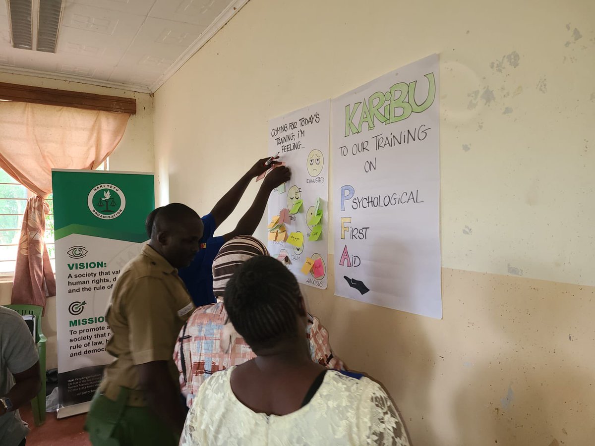 HakiYetuOrg's tweet photo. Day 1 of a 2-day mental health training for frontline workers including @NPSOfficial_KE officers in Ganze SubCounty @KilifiCountyGov https://t.co/bT7QEn66au