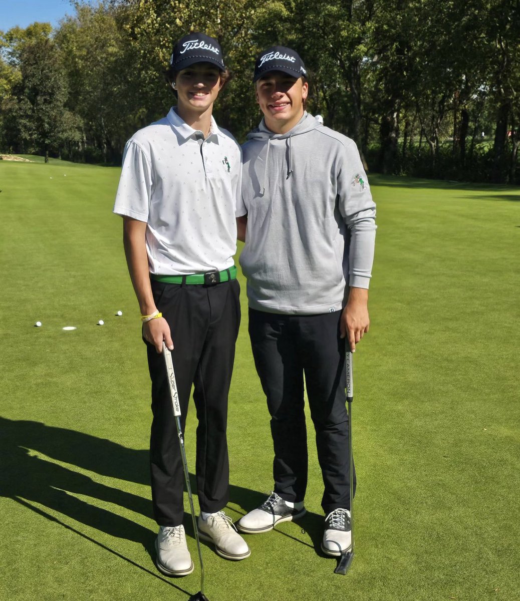 Good luck to all competing gentlemen at the districts today at Heatherwoode GC; especially these two studs

Jack Ward &amp; Aden Walls

Live scoring with an effective app:

golfgenius.com/pages/4415595

Can also watch it on YouTube:

youtube.com/live/0KqvRM0H-…

Search city of Springboro