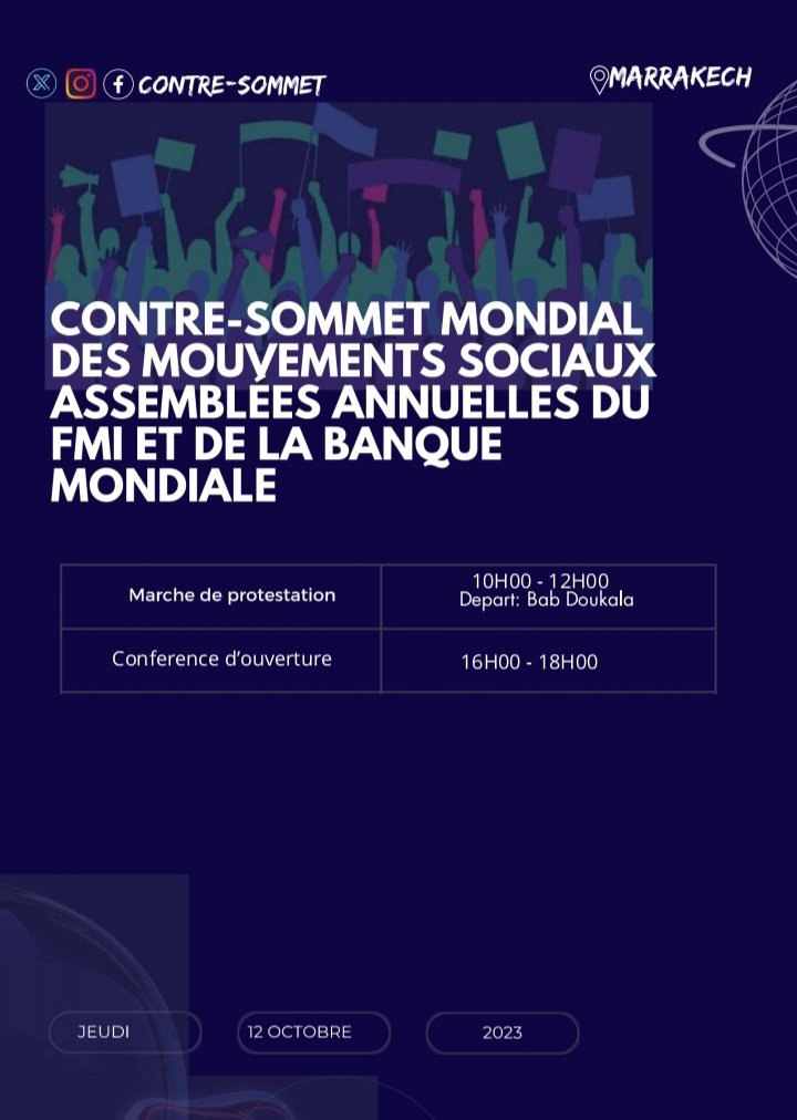 Counter-summit of social movements to the IMF-WB tweet media