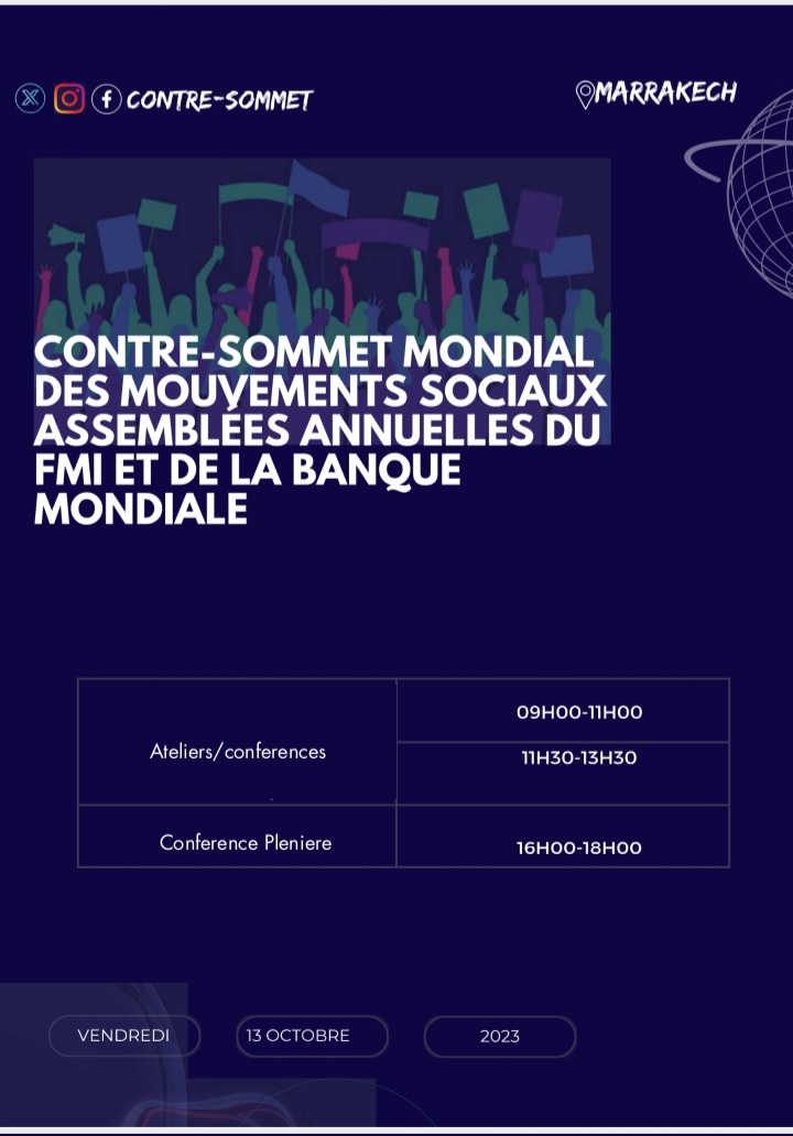 Counter-summit of social movements to the IMF-WB tweet media