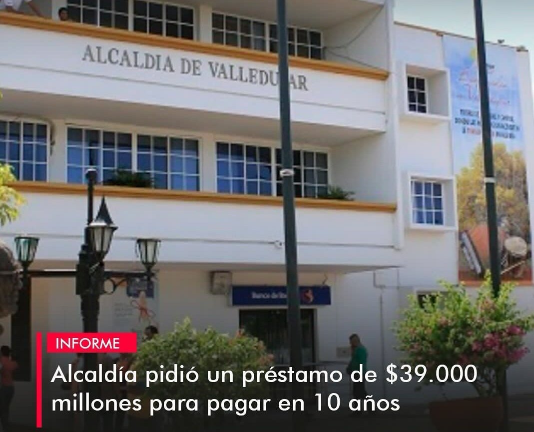 Vean  q cosa así es q endeudan a Valledupar, y los <a href="/ConcejoVpar/">Concejo de Valledupar</a> fueron lo q les dieron vía libre al <a href="/MelloCastroG/">Mello Castro</a>. con emprestito, y dónde quedó la oposición  ahora todo es aplausos. Y esto para dos obras nada más. <a href="/VFunhumaid/">Veeduría FUNHUMAID</a>