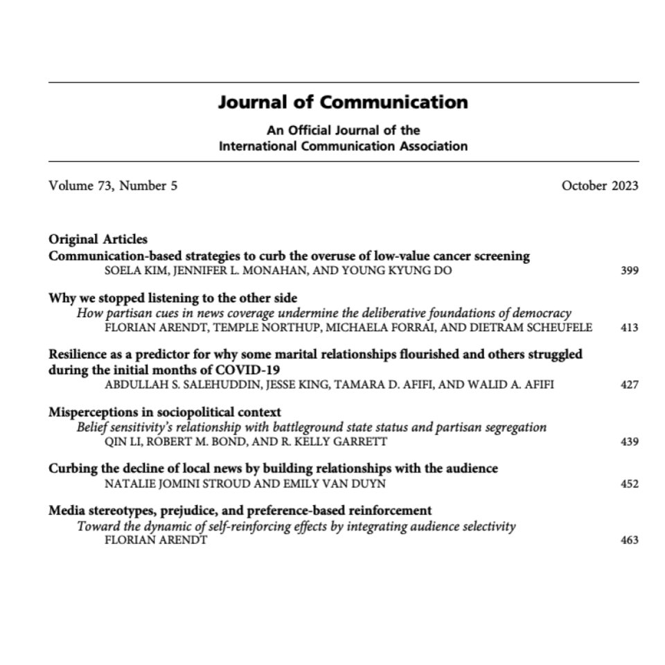 Journal of Communication tweet media