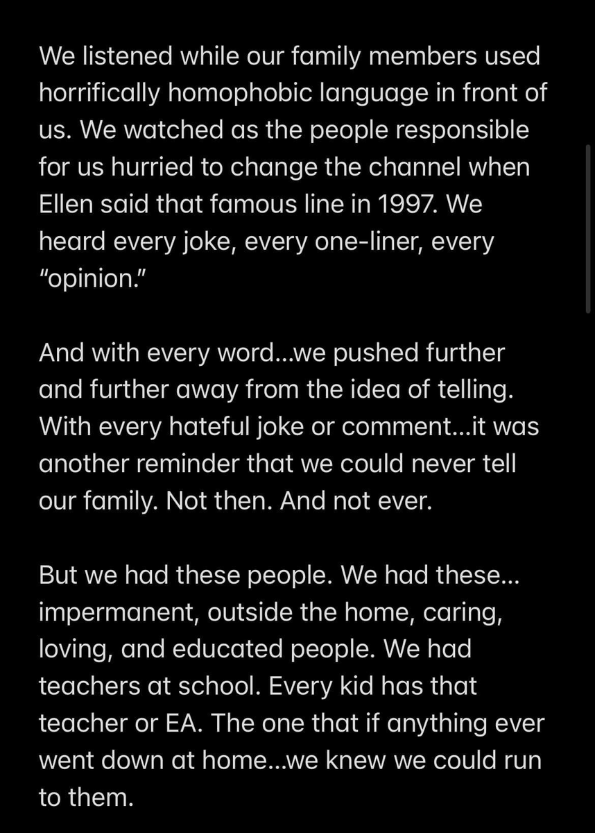 Safimod's tweet photo. A friend of mine on Facebook posted this a few days ago, regarding the pronoun policy that the Sask Party intends to roll out.

Its a long read, but explains why this policy is harmful, and why kids might need a safe place to come out (like schools) rather than home. #skpoli https://t.co/qiaef1JbUa