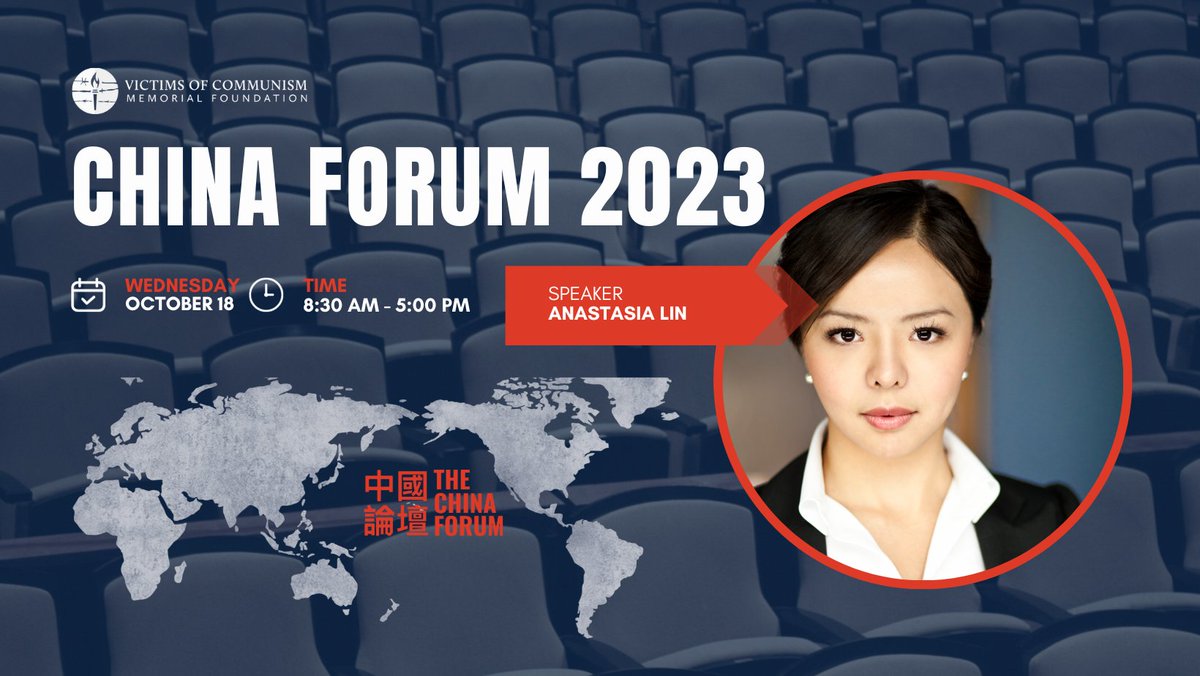 Join @AnastasiaLinTO, actress and activist, at the 2023 China Forum, to discuss dealing with the consequences of speaking out about the CCP regime. Register today: chinaforum.org