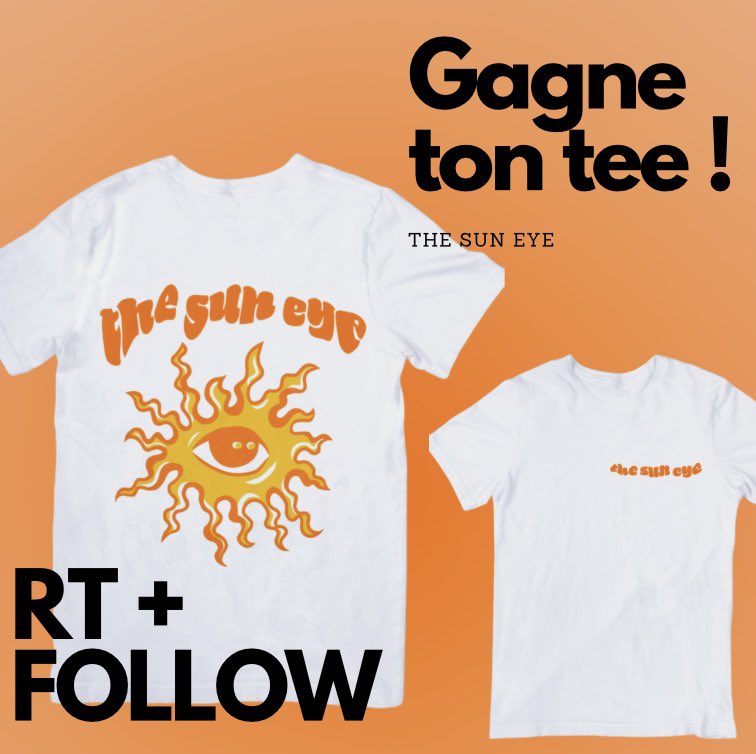 floww444's tweet photo. 🚨CONCOURS 🚨

Pour fêter mes 1k jte fais gagner un tee « the sun eye » ! ☀️

Pour participer c’est simple : FOLLOW moi et RT ce tweet https://t.co/OQOdt86IkZ