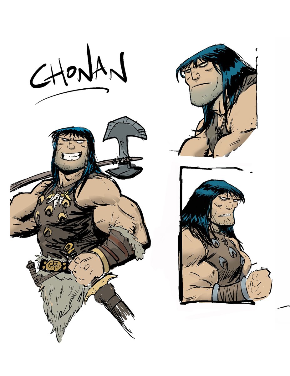 <a href="/starmillion88/">Starmillion</a> I'm collaborating with <a href="/Karlrich2469/">Karl Richardson</a> on a Conan parody which will be part of the Bereft Kickstarter.