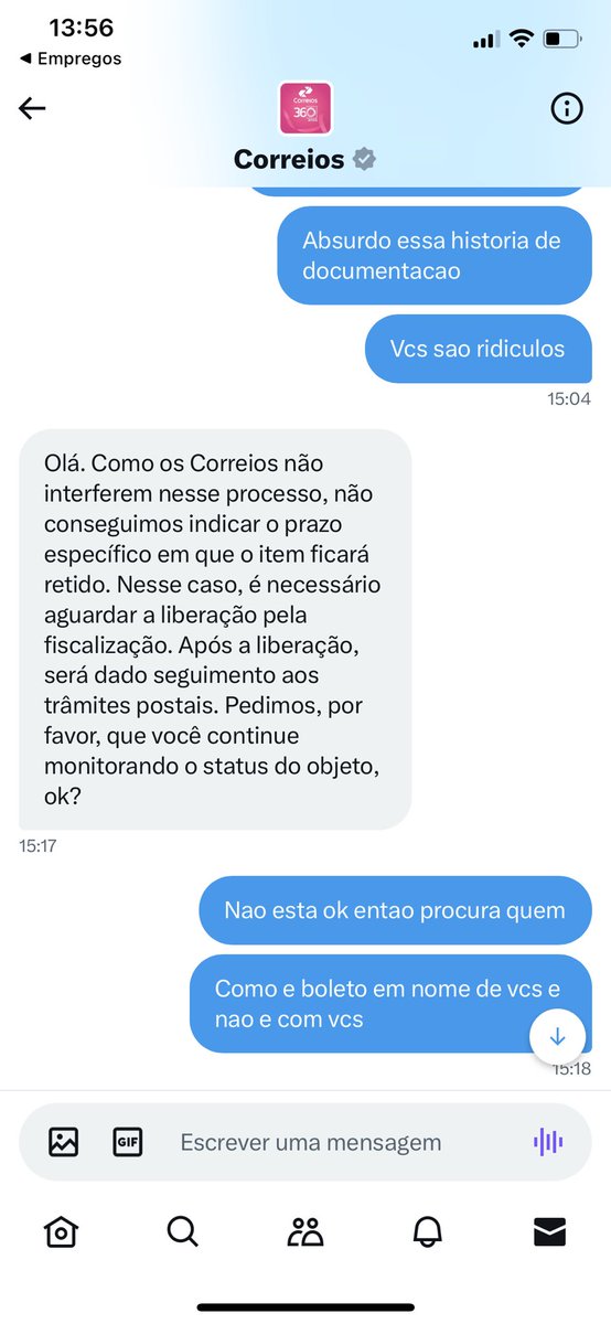 BiaAngelR's tweet photo. @correiosBR @ReceitaFederal de quem e a culpa https://t.co/WgGFrx6RnI