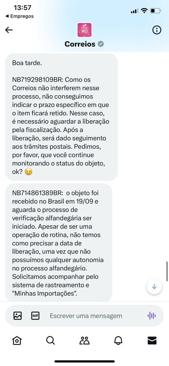 BiaAngelR's tweet photo. @correiosBR @ReceitaFederal de quem e a culpa https://t.co/WgGFrx6RnI