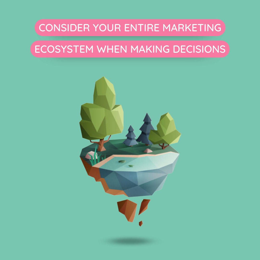 When it comes to your marketing strategy, everything is interconnected, like a thriving ecosystem. 

By ensuring every component plays in harmony, you'll efficiently conquer your business objectives. 🚀🎯

#marketingstrategy #marketingtips #smemarketing #smallbusinessmarketing