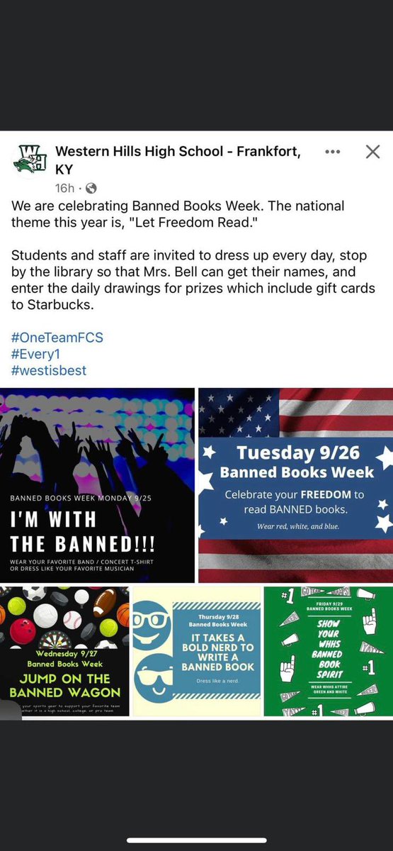 Why would <a href="/OneTeamFCS/">Franklin County Schools</a> and Western Hills High School in Frankfort be encouraging children to read sexually explicit books?  Why are some bent on perverting the minds of kids?  p0*n has no place in our schools.  We must stand up and fight against this perversion!