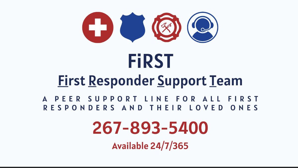 ChuckPressler's tweet photo. #Firstresponders don’t hesitate to reach out when you need to talk to someone. https://t.co/cuIIZTYr9O