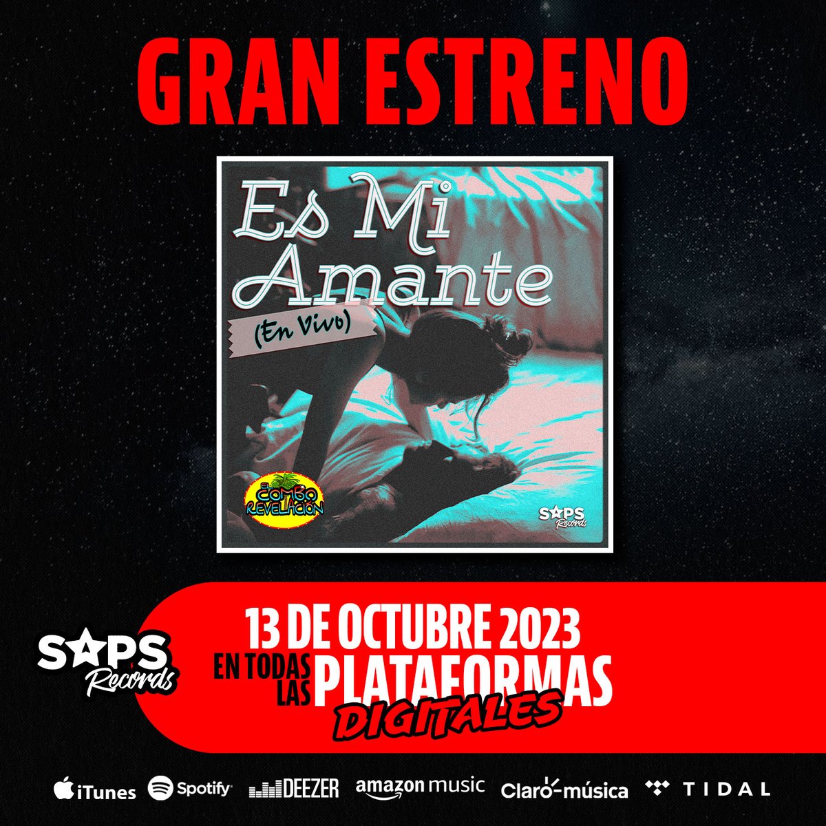 ¡Ya falta muy poco para el estreno de "Es Mi Amante (En Vivo)"!
onerpm.link/553111349164