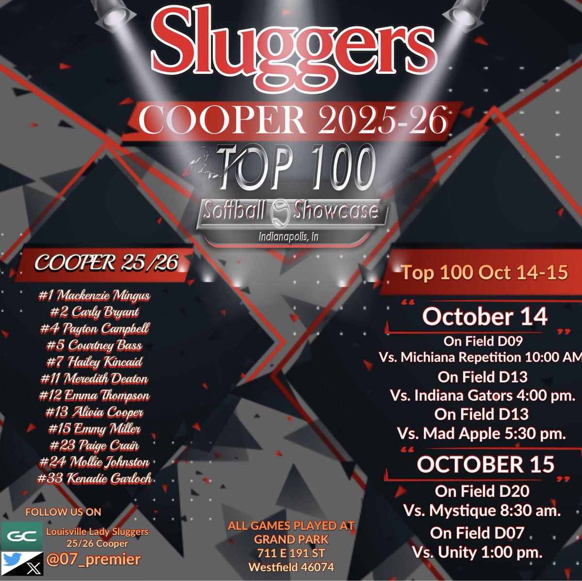 Louisville Lady Sluggers 25/26 Cooper tweet media