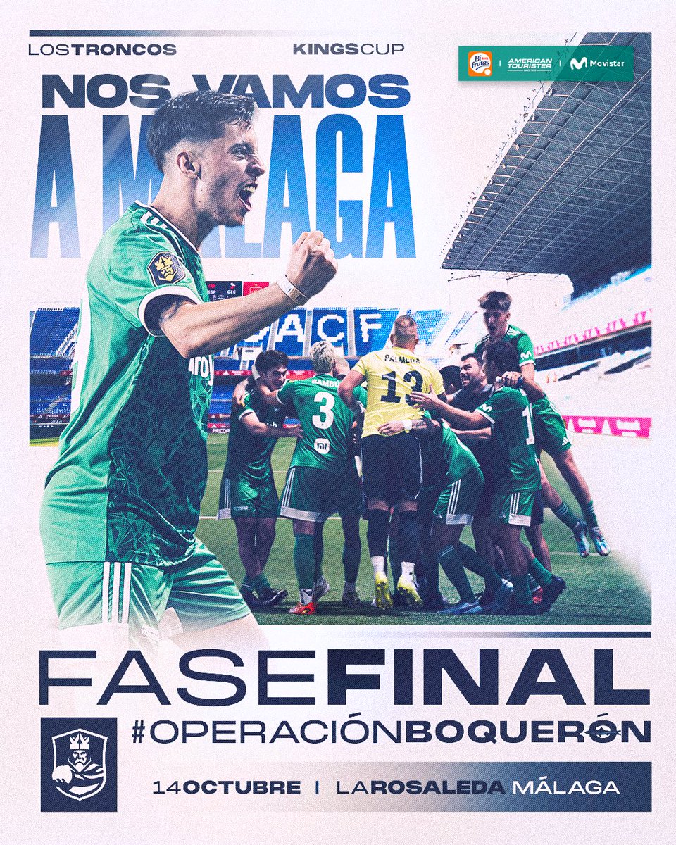 LosTroncosFC_'s tweet photo. ¡Ahora si que lo tenemos!
¡Nos vamos a Málaga Troncos! 💪🪵 https://t.co/gFE2unohn2