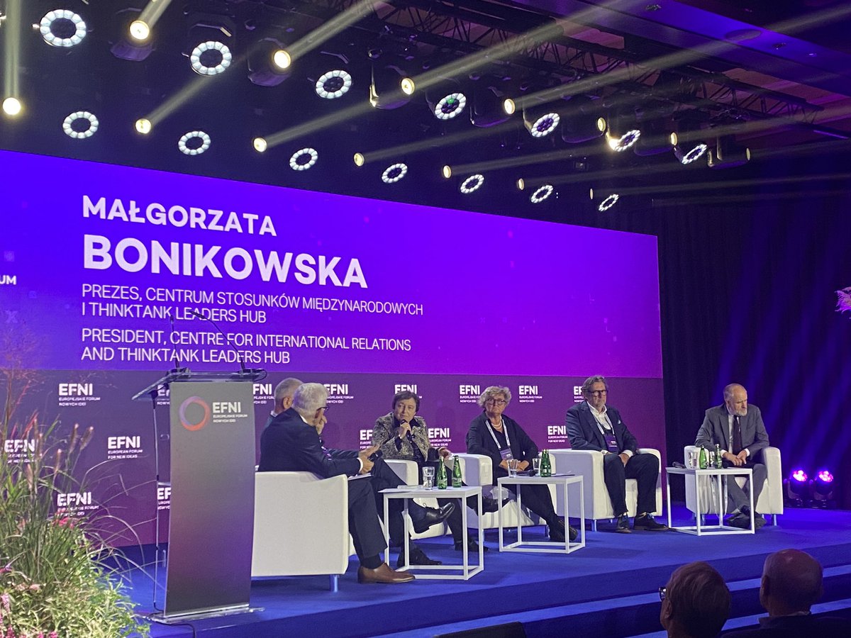 EFNI (@efni_poland) on Twitter photo „To z czym Europa ma nawiększy problem to, aby zrozumieć, że świat nie będzie zorganizowany tak jakby nam pasowało. Europa przyzwyczaiła się, że to ona nadaje temu światu tempo. A tymczasem następuje zmiana układu sił”.
<a href="/M_Bonikowska/">@MBonikowska</a> <a href="/CIR_CSM/">CIR (CSM) Poland</a> i <a href="/THINKTANKPL/">THINKTANK</a> na #EFNI2023 „To z czym Europa ma nawiększy problem to, aby zrozumieć, że świat nie będzie zorganizowany tak jakby nam pasowało. Europa przyzwyczaiła się, że to ona nadaje temu światu tempo. A tymczasem następuje zmiana układu sił”.
<a href="/M_Bonikowska/">@MBonikowska</a> <a href="/CIR_CSM/">CIR (CSM) Poland</a> i <a href="/THINKTANKPL/">THINKTANK</a> na #EFNI2023