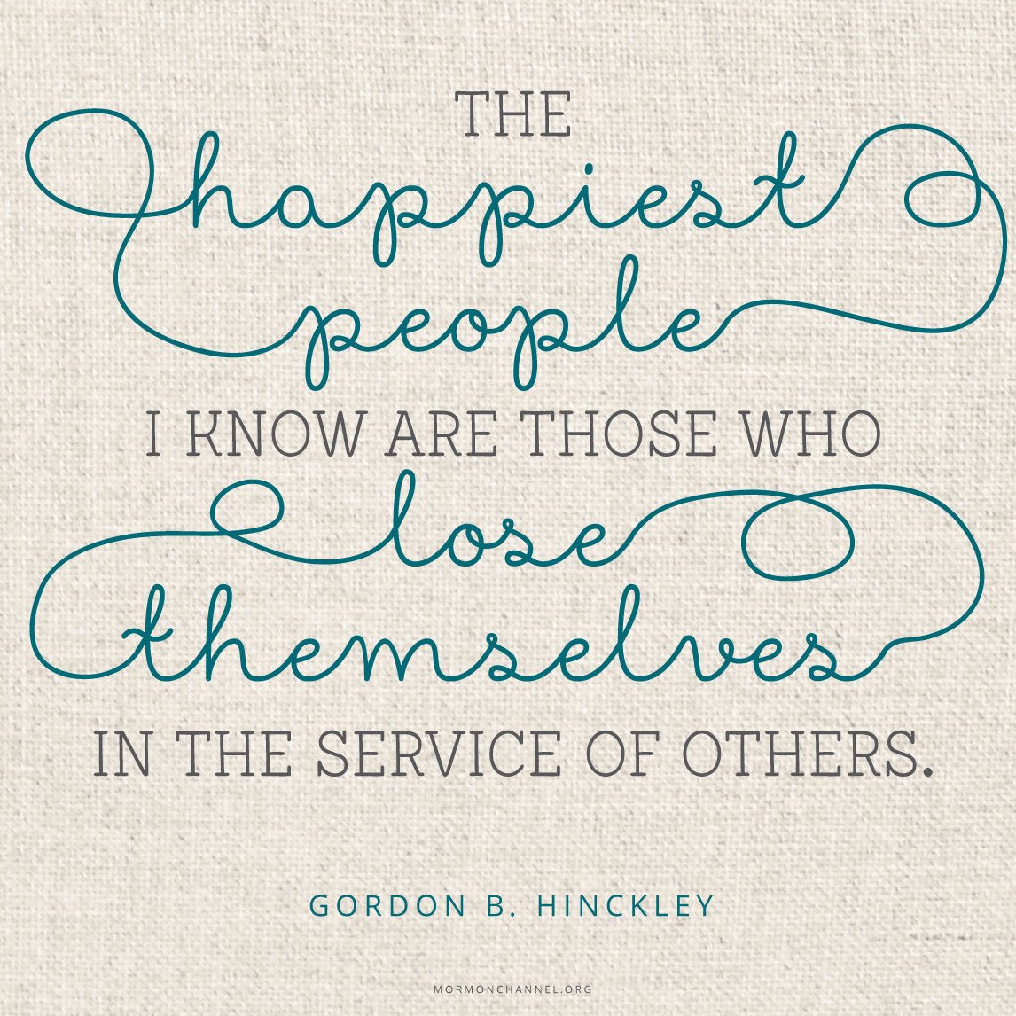 lds_believer's tweet photo. “The happiest people I know are those who lose themselves in the service of others.” ~ President Gordon B. Hinckley

#TrustGod #CountOnHim #WordOfGod #HearHim #ComeUntoChrist #ShareGoodness #ChildrenOfGod #GodLovesYou #TheChurchOfJesusChristOfLatterDaySaints https://t.co/trmCjbxUwW