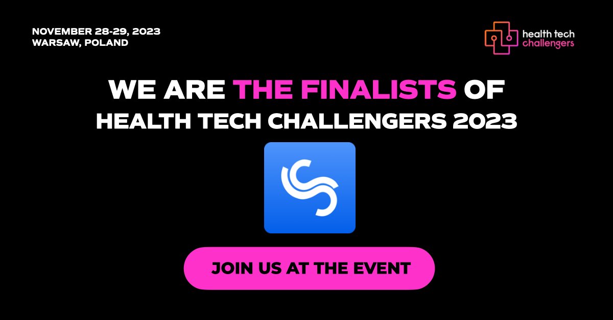 We're proud to be named one of the TOP 80 Health Tech Challengers finalists this year!🤘Catch us in action as we pitch live in Warsaw, Poland, on November 28-29, 2023. 
See you there! 🇵🇱 #HTF2023 #HTC2023 invt.io/1txbjfnzmeu