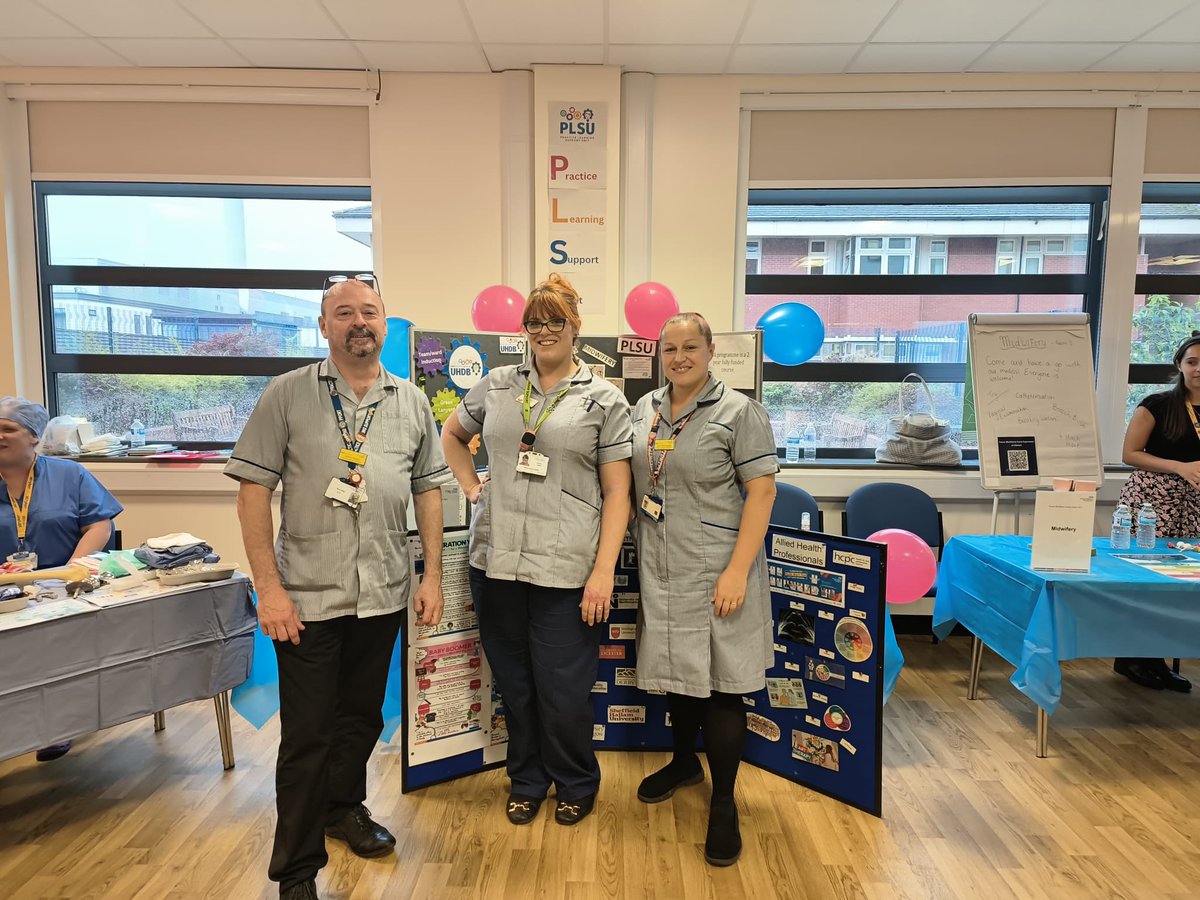 Really lucky to be part of the careers event @uhdb if you fancy a career in health come and see the support available during your training and once you qualify with our excellent preceptorship programme @derbyshire_live @NHSEngland