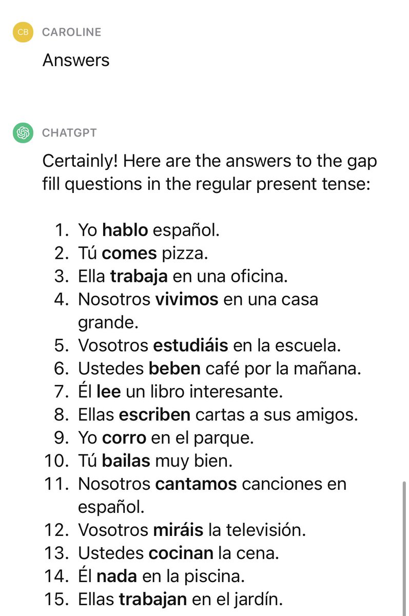 best_lssn_ever's tweet photo. Less prep, more you time! Let #chatgpt do the hard work… #metime #teacherworkload #mflinsta #mfltwitterati #teacherhack #timesavinghack #ai #spanishteacher #frenchteacher #noprep https://t.co/cbB6d3fQpK