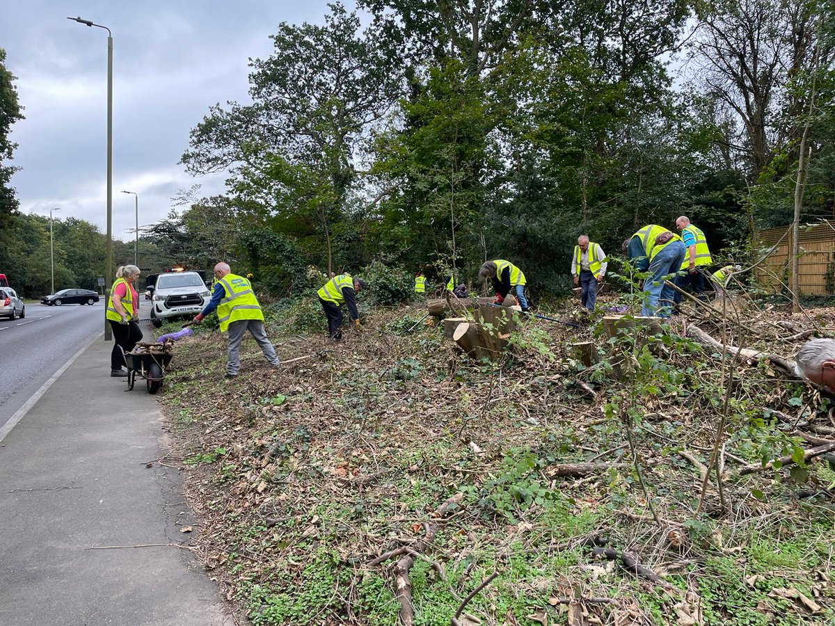 ChisCommons's tweet photo. Today our Working Party was tidying the area at the War Memorial where sycamores were recently felled, ready for planting in the spring. 🌿
#Chislehurst #workingparty #volunteers #community
@ChislehurstSocy @ChisMatters @VisitChis @chislehurstkent @ChisEcoC https://t.co/a5eTQaYtWw