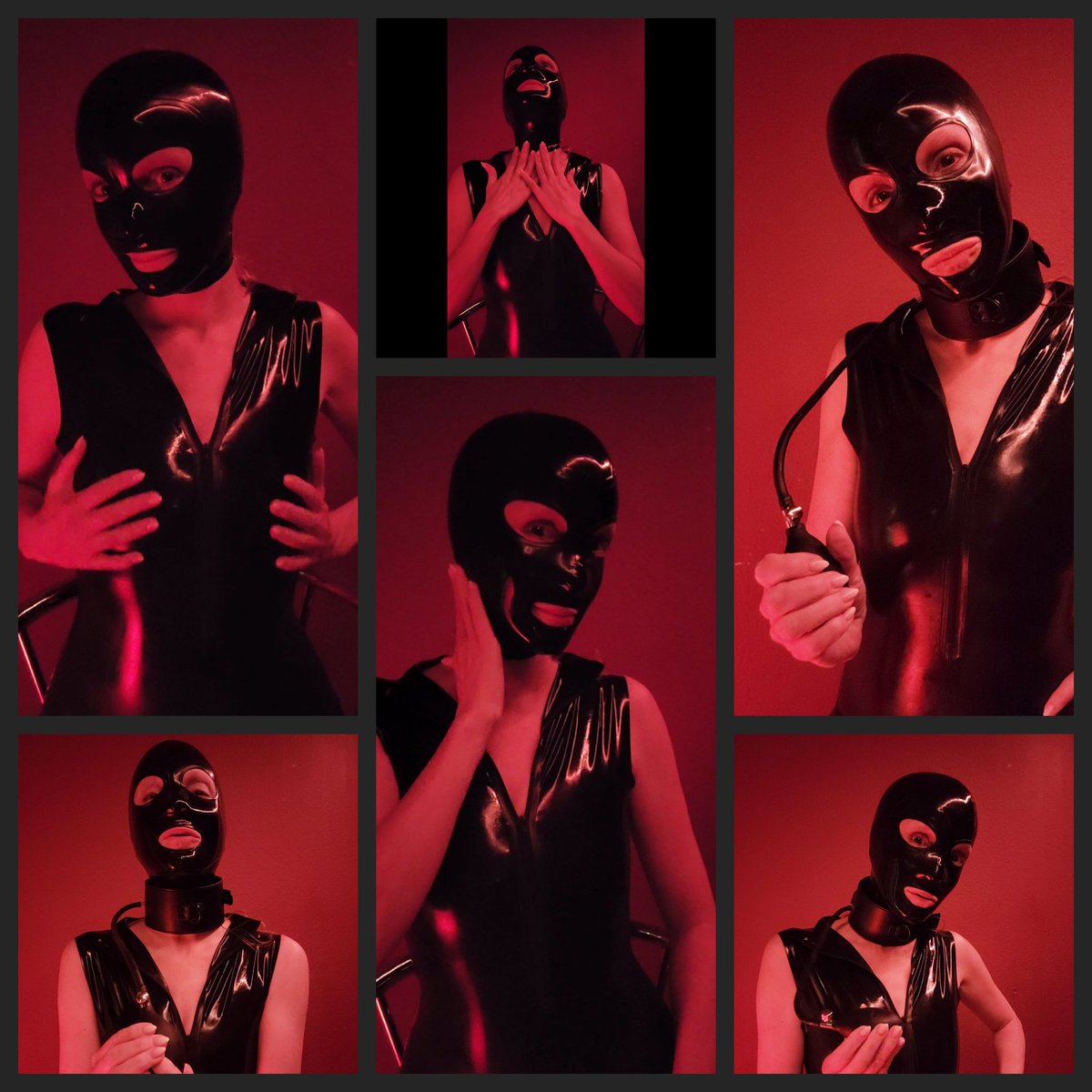 Und hier gleich noch was zum Thema Atemreduktion 🖤: 
Ich durfte den "inflatable posture collar" von <a href="/dominflate/">Dominflate</a> testen und ich hatte sooo viel Spaß dabei! 🤩
(Auch hierzu gibt es ein längeres Video auf OF) 

#breathplay #latexlove #havingfun