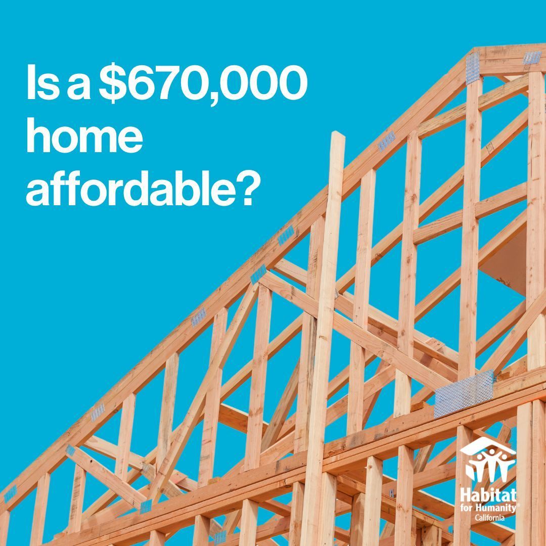 A $670K price tag to build an affordable home doesn't seem...well, affordable. So we advocate to reduce barriers to housing production so Habitat homes can be sold at a price families can afford. buff.ly/3rjK3LL #nope #affordablehomeownership #advocacyworks #buildlouder